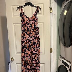 Old Navy Floral Maxi Dress Size XS Blue Pink